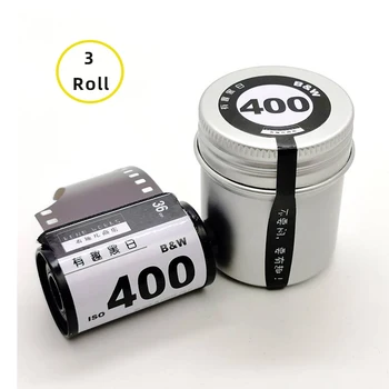 Новое Интересное для формата ISO 400 135 Профессиональная черно-белая пленка 36 экспозиций На рулон, 135 35-мм пленочных фотокамер