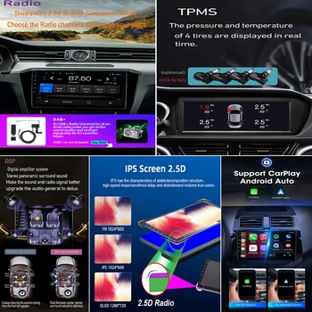 Carpaly Для FAW Besturn B30 1 2015-2020 Автомобильный Радио Мультимедийный Видеоплеер Навигация Стерео GPS Android 12 Без 2din 2 Din DVD