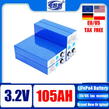 4-16 шт оригинальная литий-железо-фосфатная батарея Lifepo4 3.2V 105Ah, многофункциональная DIY для зарядки солнечных электромобилей