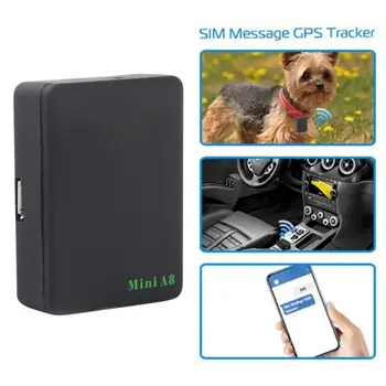 1 ~ 5ШТ Мини GPS трекер Mini A8 GSM / GPRS / LBS Трекер, Локатор, Адаптер для отслеживания домашних животных в режиме реального времени для автомобиля, детей, семьи, домашних животных для автомобиля