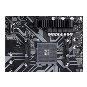 Используется AM4 для AMD B450 B450M S2H Материнская плата компьютера PCI-E3.0 USB3.0 SATA3 AM4 DDR4 64G Настольная материнская плата