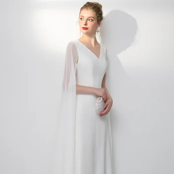 Белое платье, винтажные элегантные однотонные вечерние платья с v-образным вырезом, вечерние платья, макси-платья для выпускного вечера, вечерние платья, женские элегантные