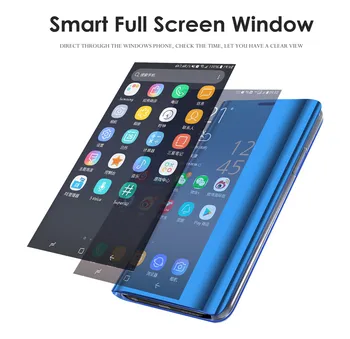 Для Xiaomi Mi Max 3 Case MiMax3 Smart Flip Stand Зеркальный чехол с видом из Искусственной Кожи Для Xiaomi Mi Max3 Чехол для Xiaomi Max3