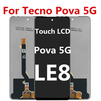 6,9-дюймовый Оригинальный ЖК-дисплей Для Tecno Pova 5g LCD LE8 С Сенсорным Экраном и Цифровым Преобразователем В Сборе Для Ремонта ЖК-дисплея Tecno Pova 5G