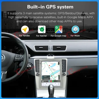 10.4 Для Volkswagen VW Passat B6 B7 B8 CC 2007-2015 автомобильный мультимедийный плеер GPS навигация радио Android Carplay вертикальный экран 4G